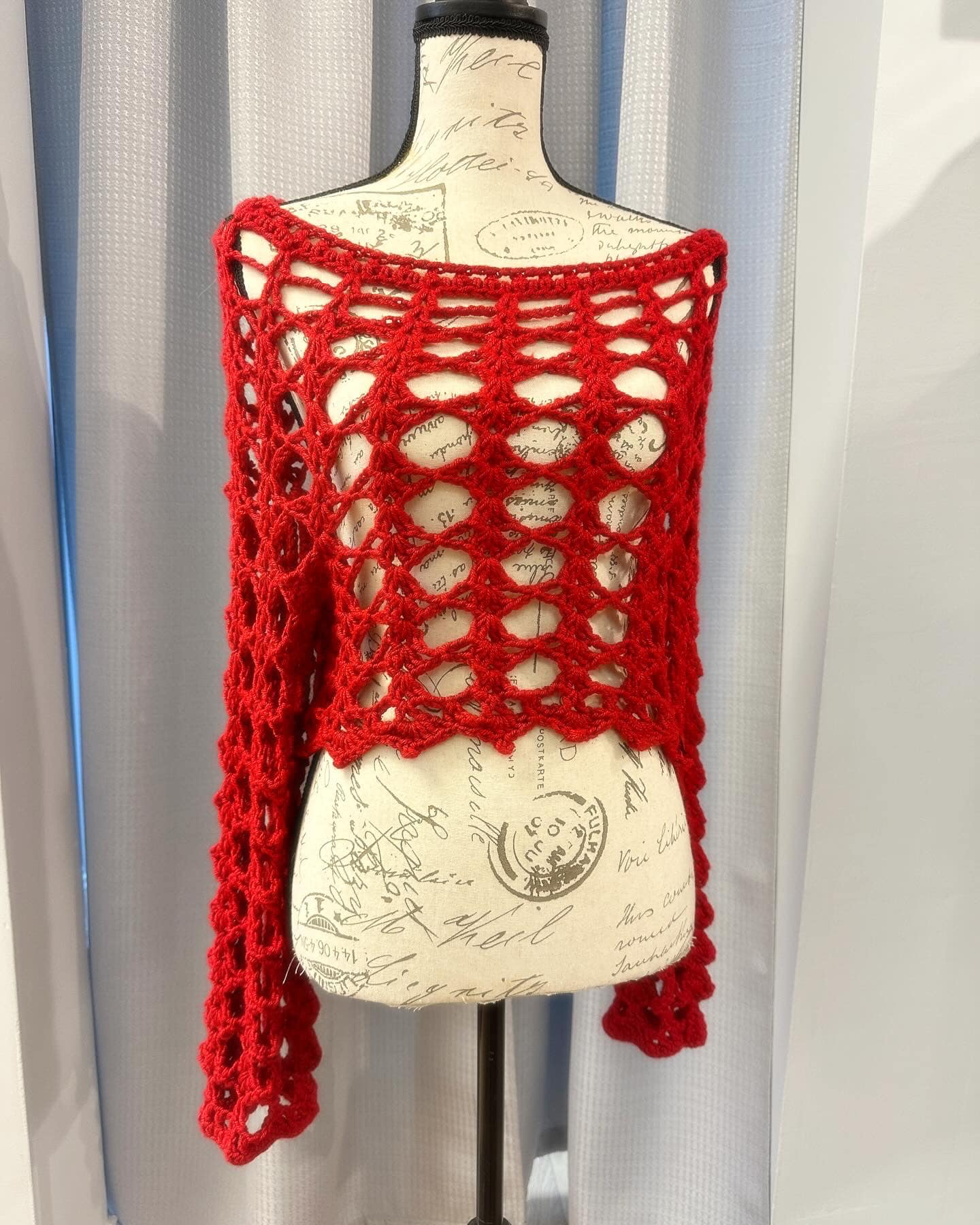 Breezy Open Work Crochet Top