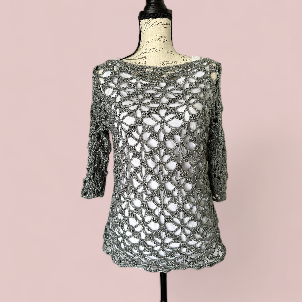 Flirty Flowers Lacy Crochet Top